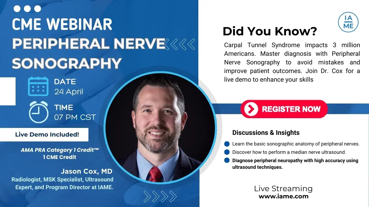 Mastering Carpal Tunnel Diagnosis with Peripheral Nerve Sonography (Webinar Attestation)