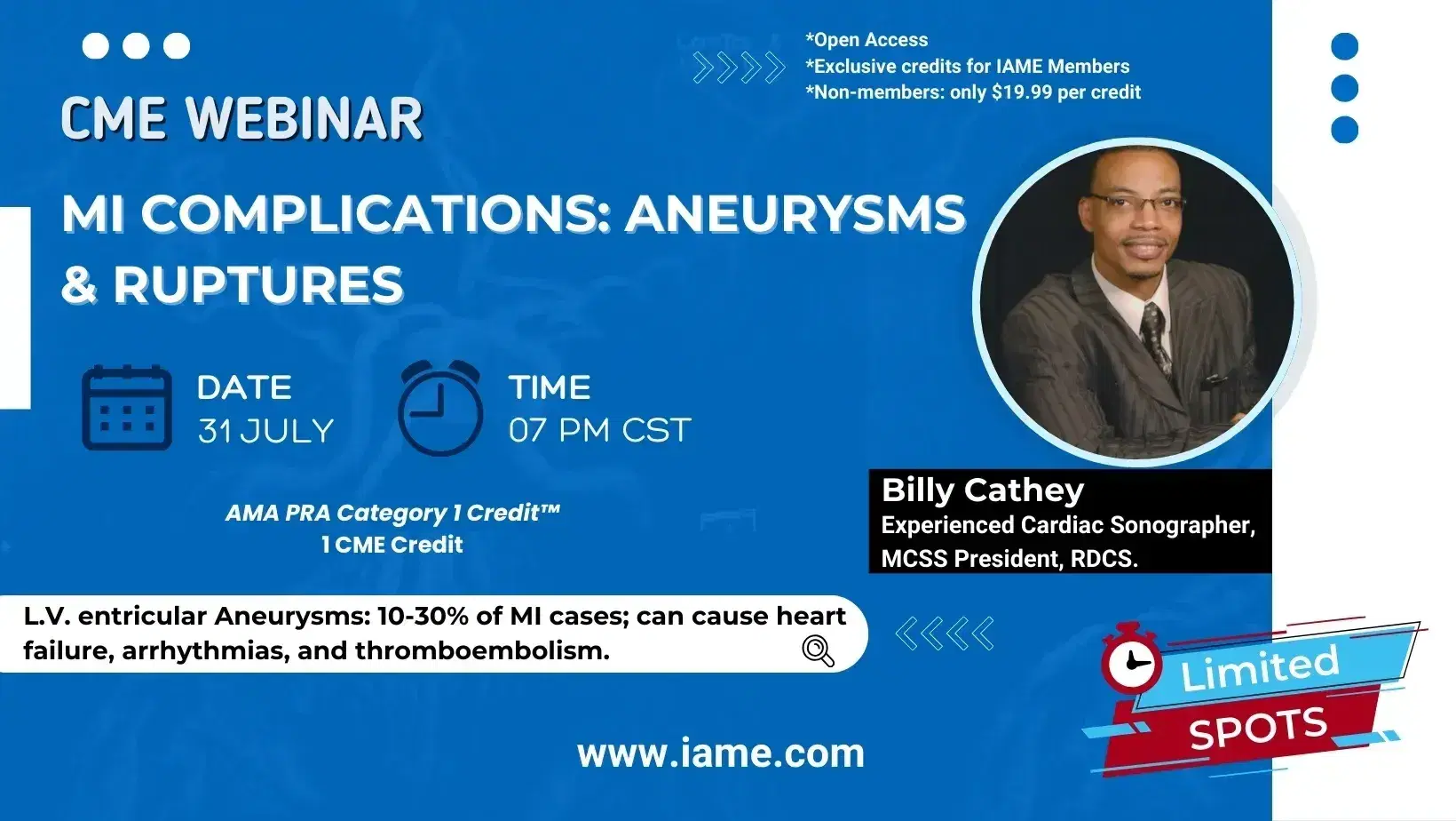 MI Complications: Aneurysms & Ruptures